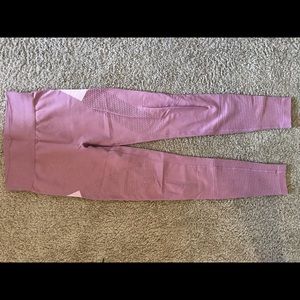Fabletics mauve high waisted 7/8 Small leggings